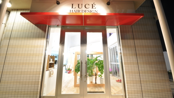 LUCE HAIR DESIGN様 エントランス